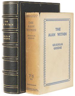 Greene, Graham. The Man Within. London: William Heinemann, 1929. 1era edición de la 1er Novela de Graham Greene.
