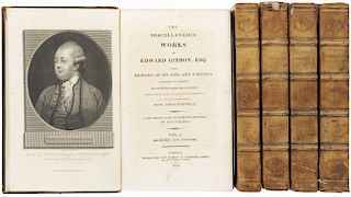 The Miscellaneous Works of Edward Gibbon, Esq. with Memoirs of his Life and Writings… London: John Murray, 1814. Pzs: 5.