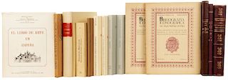 Libros sobre Bibliografía Española. Orígenes de la Imprenta  / La Imprenta en Galicia...Total de piezas: 14.