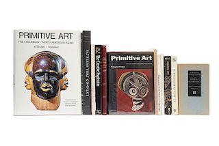 Libros sobre Arte Primitivo. Primitive Art / The Museum of Primitive Art / Origines de l'Homme / Patterns that Connect... Piezas: 13.