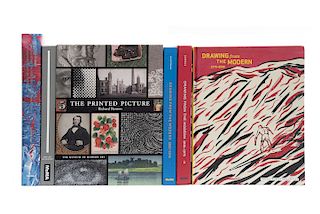 Libros sobre Dibujo Artístico Contemporáneo. Compass in Hand / Drawing through the 20th Century / The Printed Picture... Pzas: 6.