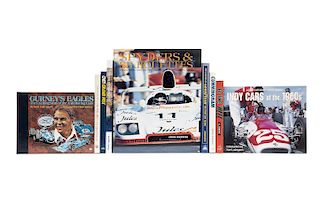Libros sobre Automovilismo y Carreras. Spyders & Silhouettes / Chiti Grand Prix / The Life and Cars... Piezas: 9.