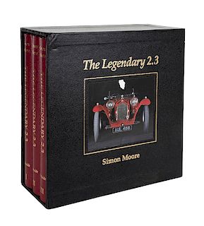 Moore, Simon. The Legendary 2.3: Alfa Romeo 8C2300. Seattle: Parkside Publications, 2000. Tomos I - III. Piezas: 3.