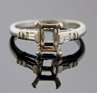 Platinum Diamond Ring Mounting