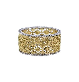 Buccellati Prestigio Two Color 18k Gold Band Ring