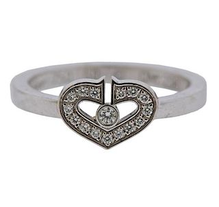 Cartier 18k Gold Diamond Heart Ring 