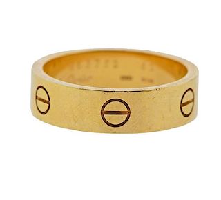 Cartier Love 18K Yellow Gold Ring Size 62