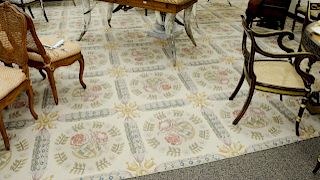 Aubusson Style Carpet, 16' 9" x 23' 4". Provenance: Estate of Deborah Black, Greenwich, CT.