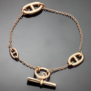 HERMES Farandole 18k Rose Gold Small Bracelet