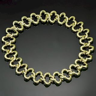 VAN CLEEF & ARPELS Alhambra 18K Yellow Gold Diamond Necklace