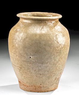 12th C. Korean Goryeo / Koryo Celadon Ware Jar
