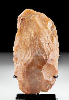 Large French Paleolithic Chert Handaxe