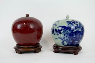 Two 19th Century Chinese Ginger Jars.