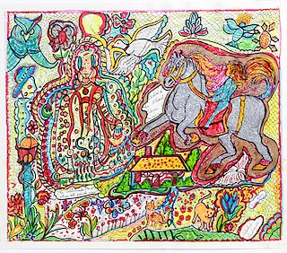 Outsider Art, Alpha Andrews, Behold the Ghost Horse and Rider