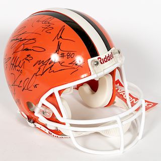 Cleveland Browns Partial Team Signed Helmet - 2000