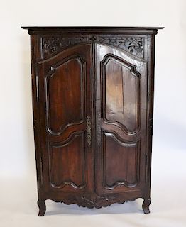 18th Century French Provincial Armoire.