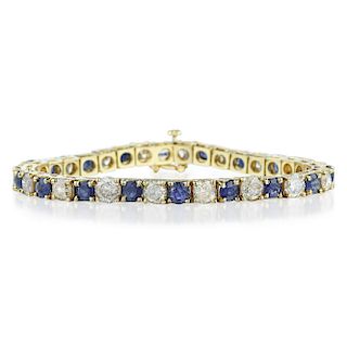 Sapphire and Diamond Bracelet 