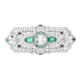 Art Deco Diamond, Platinum Brooch