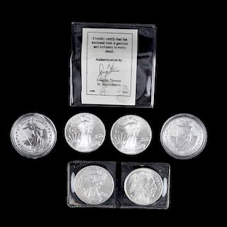 Six Ounces Fine Silver Collectors Coins