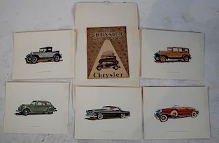 Portfolio of Chrysler Car Lithographs