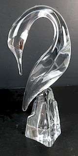 Daum, France Clear Crystal Loon Sculpture