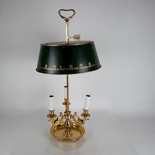 Bronze 3-Light Bouillotte Lamp
