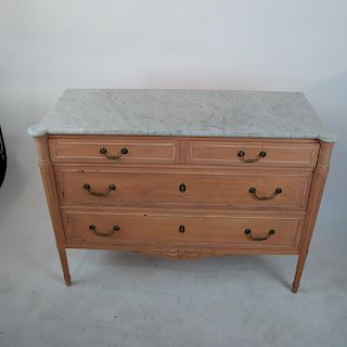 French-Style Marble-Top Chest/Commode