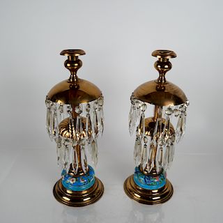 Pair of 19th C. Aesthetic Candlesticks