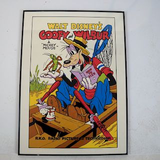 Goofy, Wilbur, Mickey Mouse - Serigraph
