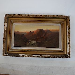F. WALTERS: Scottish Landscape - Oil on Canvas