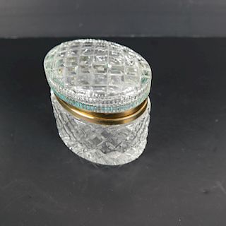 Fine Crystal Hinged Jewelry Box