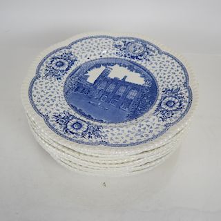 Wedgwood: 11 Plates - Colleges