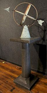 Patinated Metal Armillary Sphere, 20th C.