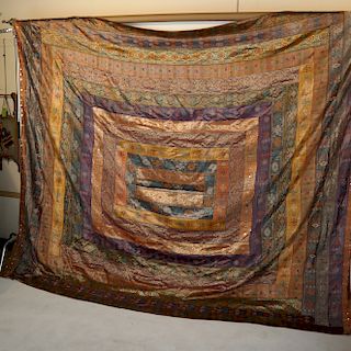 Vintage Silk Embellished Textile
