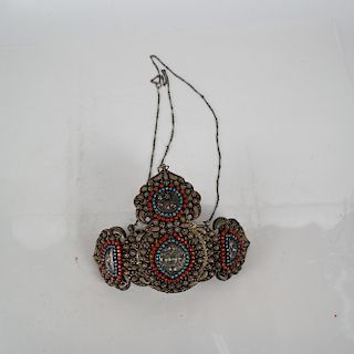 Indian Silver Ceremonial-Style Pendant