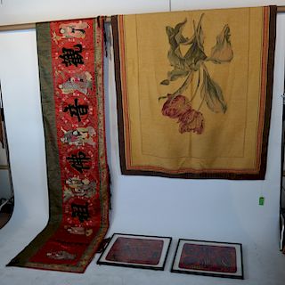 Group of Textiles Including Chinese