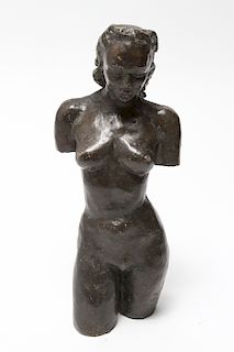 Jacob Epstein Manner Terracotta Nude Female Torso
