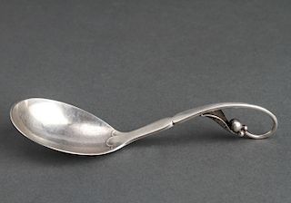 Georg Jensen Silver Blossom Spoon, 830 & 925 Marks