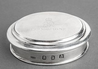 Crichton Bros English Silver Oval Box