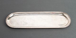 Czechoslovakian Continental Silver Oblong Tray