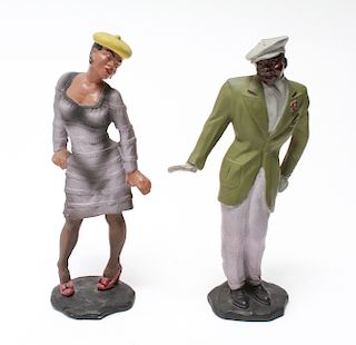 Louise Shattuck Modern Ceramic "Dancer" Figures, 2
