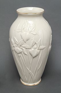 Lenox Porcelain "Iris" Pattern Large Vase
