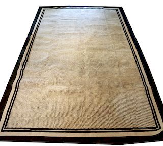 Modern Large Black and White Carpet  18.5' x 11.5'