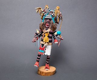 Native American Koshari Signed Kachina Doll
