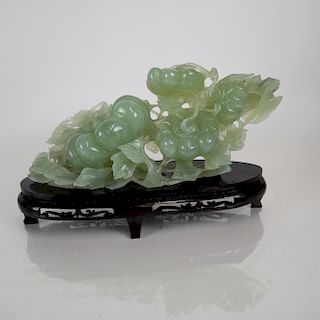 Chinese Transparent Green Jade Grape Cluster
