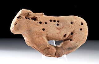 Egyptian Wood Votive Figure - Trussed Ox