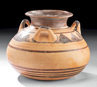 Late Mycenaean Pottery Three Handled Pyxis w/ TL