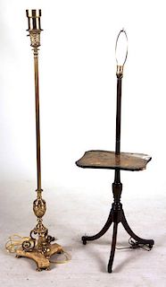 Neoclassical Style Cast-Brass Floor Lamp