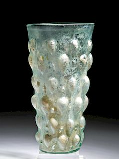 Stunning Roman Glass Lotus Bud Beaker