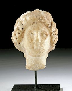 Roman Marble Head of a Female - Muse